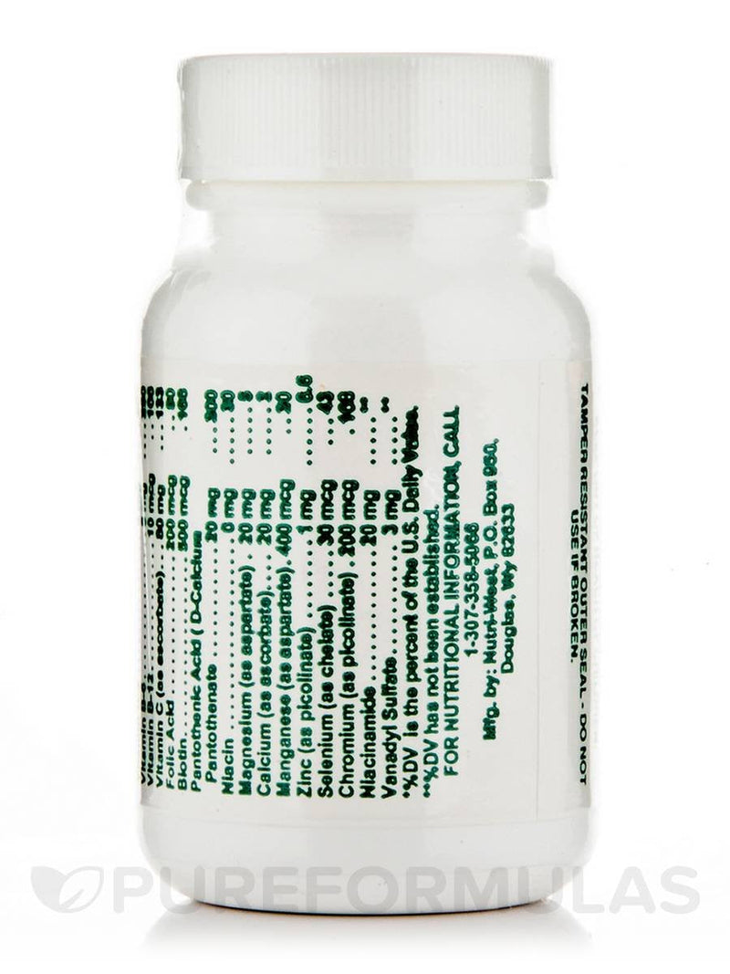 Vana-Chrom - 60 Tablets by Nutri West - BeesActive Australia