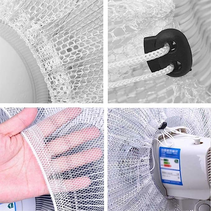 Fan Cover, Fan Safety Cover, Safety Net, Fan Cover, Prevents Finger Pinching, Household Cover, Fan Storage Bag, For Commercial Use, 1 Piece, For Blade Diameter 19.7 - 27.6 inches (50 - 70 cm), Compatible with 20 inches -  Australia