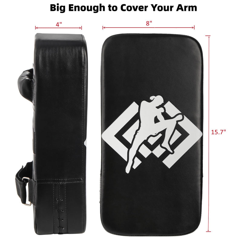 ZOOFOX 2 Pack Muay Thai Pads, Boxing Equipment Kicking Punching Shield, MMA Karate Taekwondo Training Pads for Men Women Gym