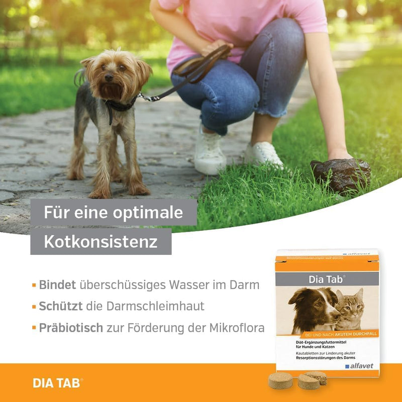 DIA TAB chewable tablets for dogs/cats 6X5.5 g - BeesActive Australia