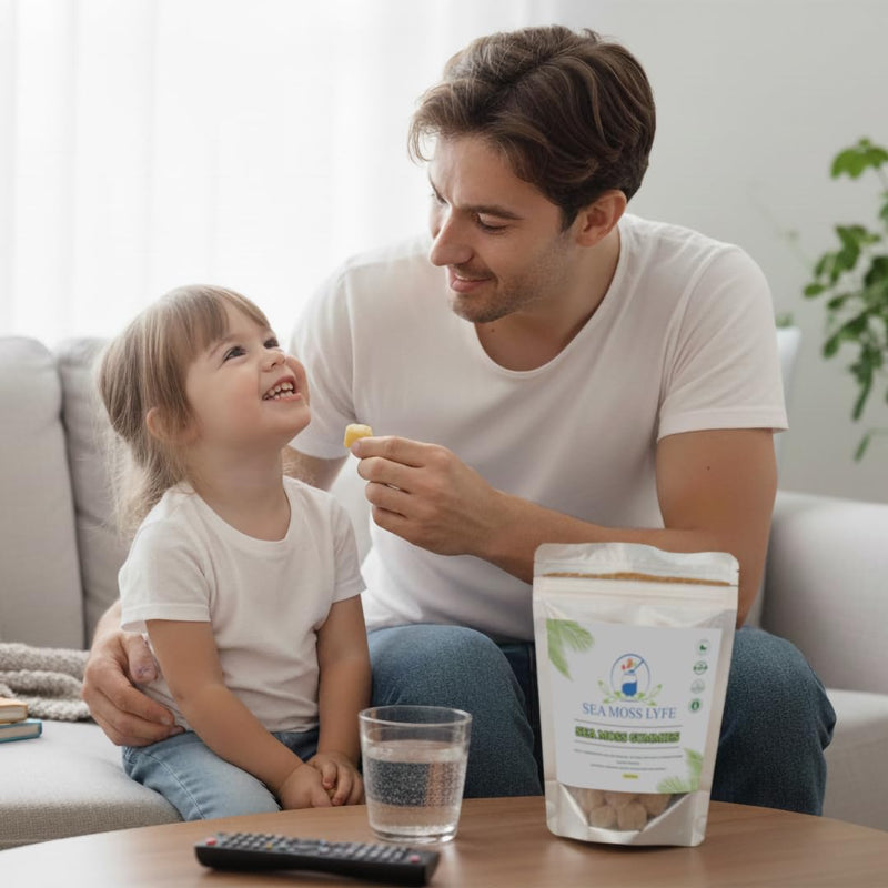 Tropical Tides Gummies – Vegan with Wildcrafted Irish Sea Moss Real Fruit & Vitamin C – Supports Digestive Balance Skin Appearance & Vitality – Gelatin-Free Non-GMO
