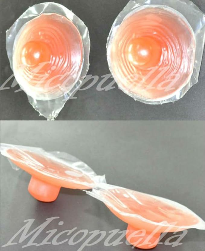 Micopuella Silicone Nipple Stick-on Silicone Nipple 2 Left and Right Artificial Nipples - BeesActive Australia