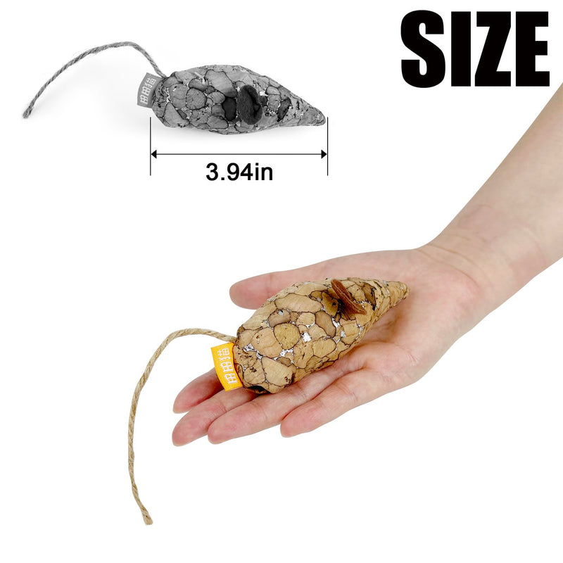 Cat Mouse Toy with Catnip Matatabi Silvervine,Cat Chew Toy,Interactive Catch Play Mouse Toy for Indoor Cats,Kittens. Long Mouse - BeesActive Australia