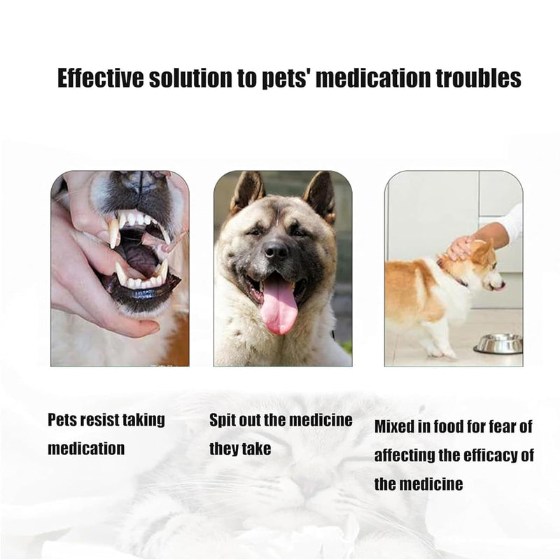 ElevaPulse 3-piece cat tablet dispenser - easy and safe administration of tablets for cats and small pets - BeesActive Australia
