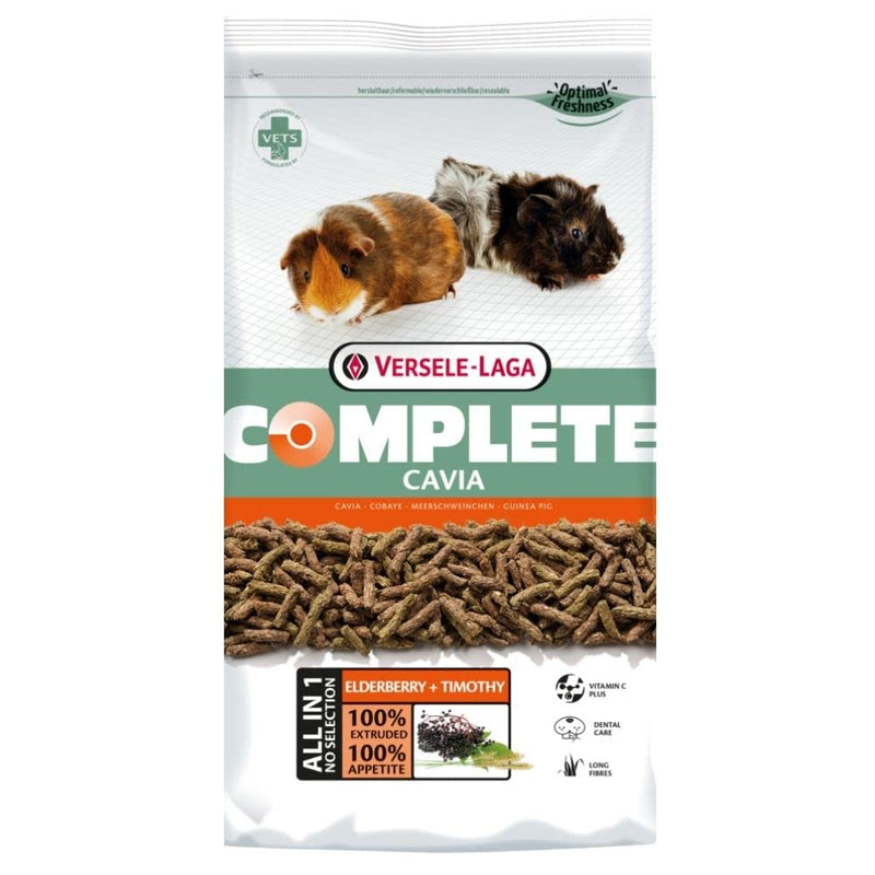 Versele-Laga Complete Cavia All-in-one Nutrition | Double pack | 2 x 500g | Pellets for guinea pigs | contains timothy hay | enriched with elderberries and herbs 500 g (pack of 2) - BeesActive Australia