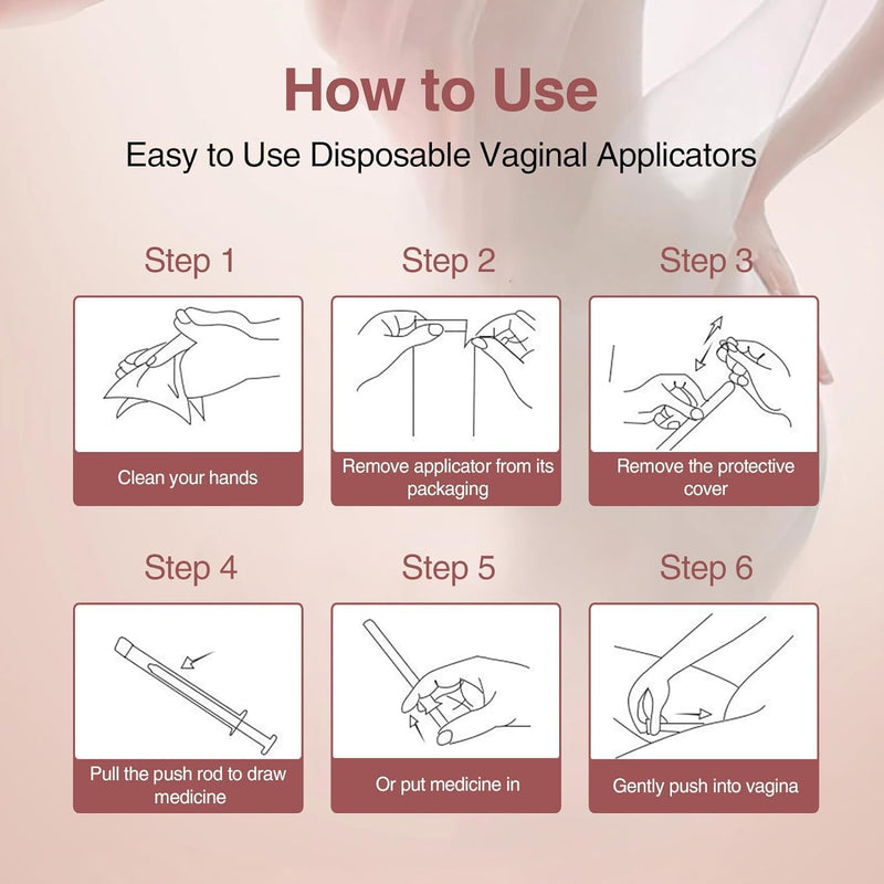 20 Pack Disposable Vaginal Cream Applicators - Fit OTC Gels, Lubes, Premarin, Estrace, Preseed or Creams Products - Comfortable Design, Individually Wrapped, Dosage Markings - BeesActive Australia