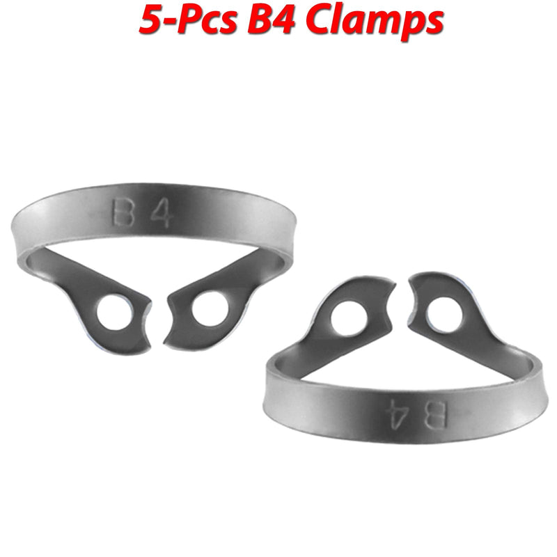 MEDSPO Professional Dental Rubber Dam Clamps | Endodontic Hygenic Brinker Universal Retractors| Tissue Gingival Lower Molars | Restorative Instruments Tools CE (5 Pcs B4 Clamps) 5 Pcs B4 Clamps - BeesActive Australia