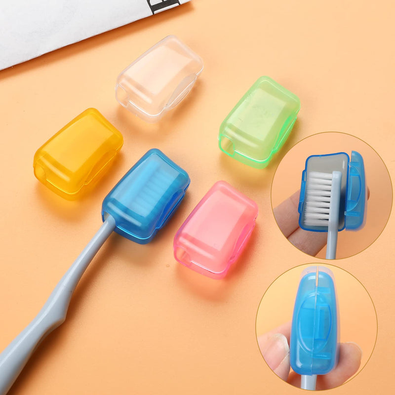 5 Pcs Toothbrush Cover Toothbrush Covers Caps Portable Toothbrush Head Case Cover Travel Toothbrush Head Holder for Home Office Hotel Outdoor - BeesActive Australia