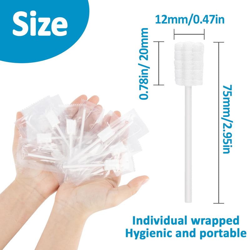 50Pcs Baby Tongue Cleaner - Baby Oral Cleaner Newborn Tongue Cleaner for Infants Bulk Disposable Thrush Brush for Babies Individually Wrapped Cotton Gauze Mouth Cleaner for Mouth Gum Cleansing