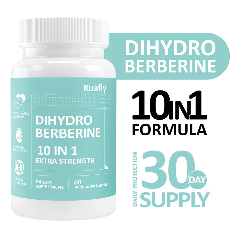 Dihydroberberine Supplement HCl 750mg – Enhanced Absorption Complex with Ceylon Cinnamon, Bitter Melon, R‑ALA, Milk Thistle – Supports Metabolism, Heart & Immune Health – 120 Capsules
