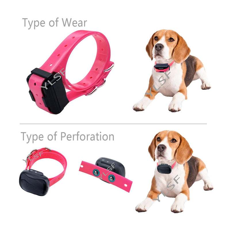 Dog Collar Strap for Most of Electronic Training Shock Collar Receivers-Adjustable Durable Waterproof Odorless 3/4 Inch Collar Replacement for Barking Fence-Pet TPU Collar Strap 1 Pack Pink - BeesActive Australia