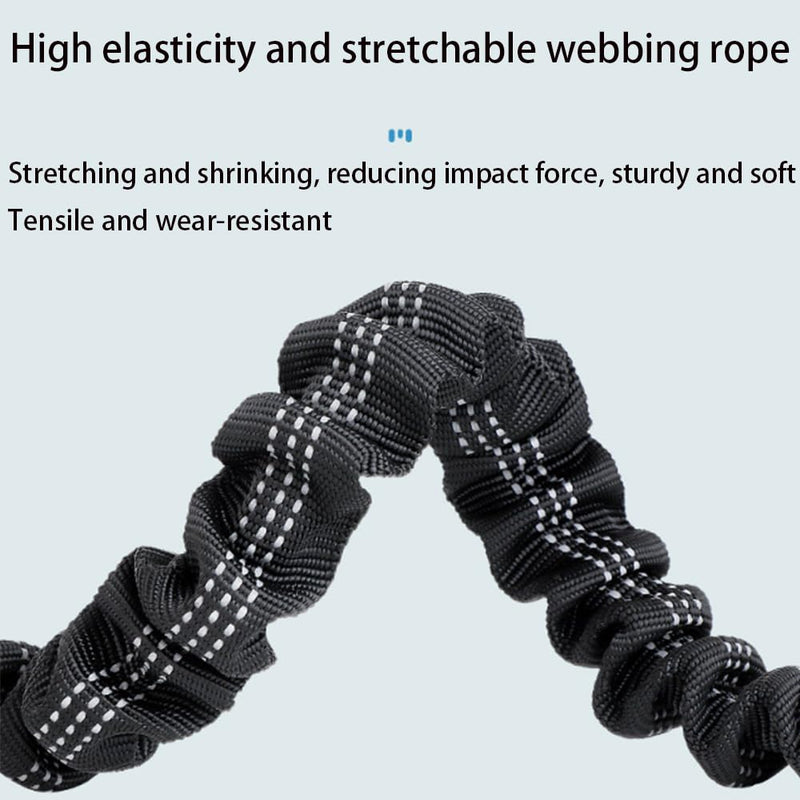 2 Dog Leash 360° Swivel No Tangle Double Dog Walking & Training Leash Comfortable Shock Absorbing Reflective Bungee for Small or Large Dogs - BeesActive Australia