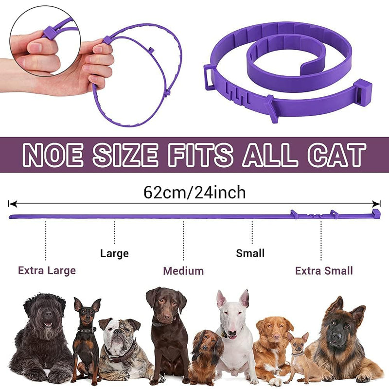 Fokroin 2 pack calming collar for dogs, anti-stress collar dog, adjustable calming collar for dogs, waterproof calming pheromone collar for dogs of all sizes - BeesActive Australia