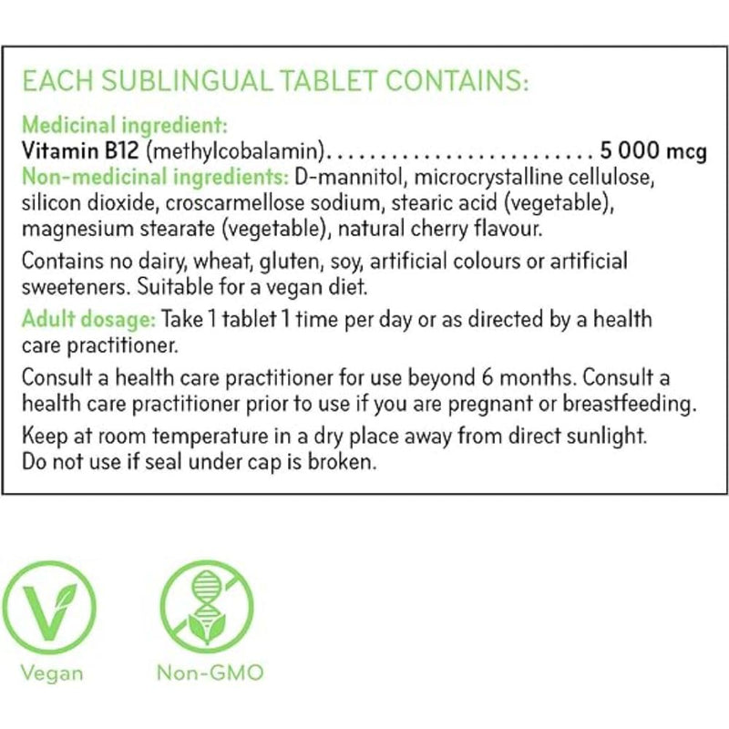 Sisu B12 5000Mcg, 60 CT