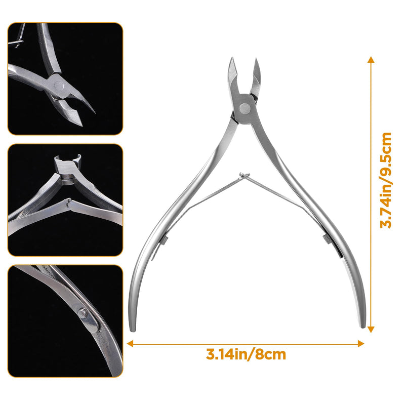 Ptwola 18 Pack Professional Cuticle Trimmer Nippers Stainless Steel Nail Cuticle Cutter Sharp Pointed Blade Dead Skin Remover Clipper Scissor Pedicure Manicure Tool for Fingernails Toenails Care(18) - BeesActive Australia
