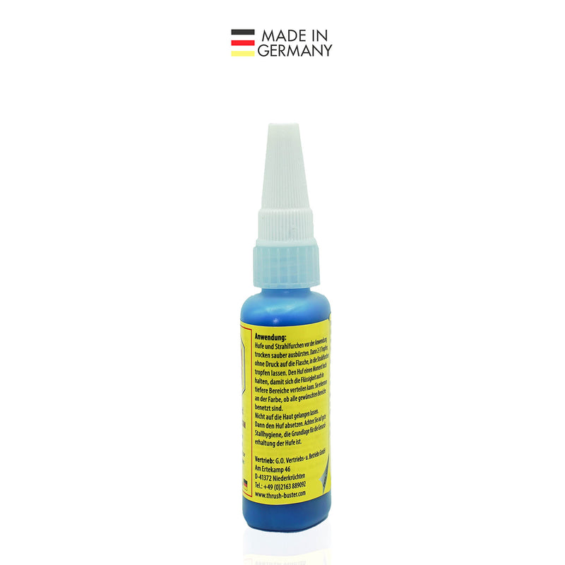 Gustav Optenplatz Thrush Buster Liquid Special, hoof care for horses, intensive frog care for thrush on the hoof horn with horn-strengthening effect, easy to apply, without biocide, anti-doping (59ml) - BeesActive Australia