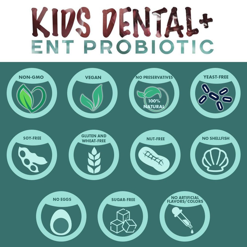 Children's Probiotics, 60 Cherry-Pomegranate Chewables - Easy to Swallow, Helps Digestive & Immune Support, Oral Probiotics for Healthy Teeth and Gums, Bad Breath & ENT Support - BeesActive Australia