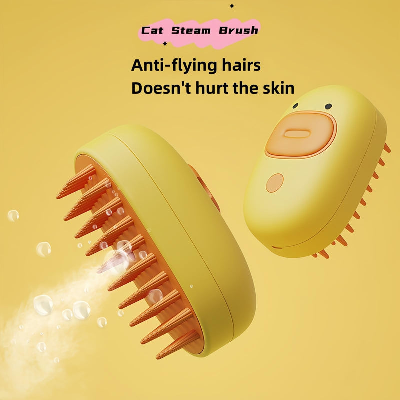 GdHaHSP Cat Steam Brush,Cat Brush with Steam,Pet Brush Steam,Cat Steam Brush for Shedding,Steamy Cat Brush,Steam Brush for Cat,Dog(off-white) - BeesActive Australia