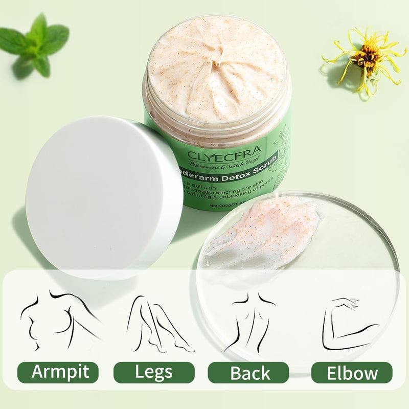 Underarm Detox Scrub,Body Scrub,Armpit Detox&Underarm Detox For Deeply Cleanses,Exfoliates,Moisturizes&Relieves Odor,Provides Long-Lasting Freshness,Used in Armpits, Elbows,Knee&Throughout the Body - BeesActive Australia