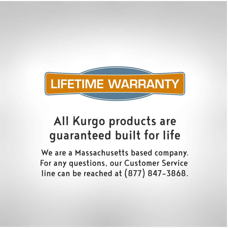 Kurgo Direct to Seatbelt Tether for Dogs, Car Seat Belt for Pets, Adjustable Dog Safety Belt Leash, Quick & Easy Installation, Works with Any Pet Harness, (Carabiner Clip, Coastal Blue) 1 Count (Pack of 1) Regular - BeesActive Australia