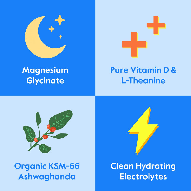 Nectar Calm Magnesium and Ashwagandha Drink Mix - Sugar Free Cortisol Reducer* & Sleep Aid - with Vitamin D, L-Theanine, Electrolytes - Deep Sleep, Relax, Focus & Calm (Strawberry Lemonade 30 Sticks) Strawberry Lemonade 30 Servings (Pack of 1)