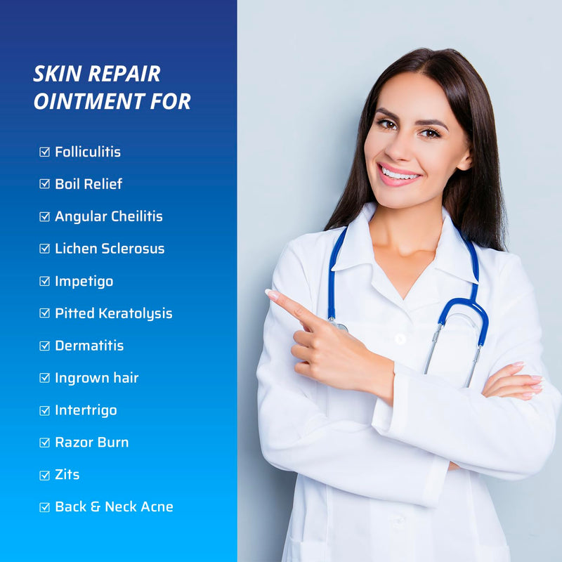 TAGRID Skin Repair Ointment (1 Oz) for Ingrown Hair, Folliculitis, Boils, Angular Cheilitis, Lichen Sclerosis, Impetigo, and Pitted Keratolysis Treatment - Maximum Strength Antifungal Cream 1 Ounce - BeesActive Australia