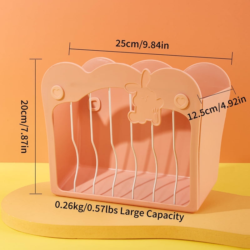 Rabbit Hay Feeder, Hanging Feeding Hay Rack for Small Animals Rabbit, Dwarf Rabbit, Guinea Pig (Pink) Pink - BeesActive Australia