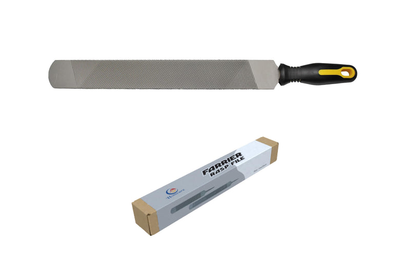 14 Inch Hoof Rasp, Horseshoe File with Rubber Handle, Farrier File Tool for Horse Goat Cow Donkey Pig Pony Hooves, Carbon Steel 14 inch - BeesActive Australia
