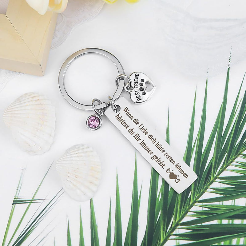 Pet Loss Gifts Keychain Dog Cat Pet Memorial Gifts for Dogs Cats Remembrance Gifts Bereavement Gifts for Loss of Pet Cat Dog Loss Sympathy Gift - BeesActive Australia