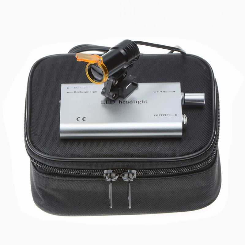 5W LED Portable Head Lamp Headlight,Headlamp with Insert Clip Filter for Binocular Loupes (Silver), RA-007KSJZ Silver