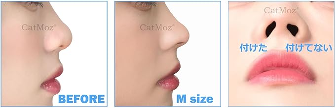 CatMoz Nose Petite for Dumpling Nose and Pig Nose, Pecchanko Nose, Highly Flexible Eyepuchi (S, M, L) and 3 Sizes Set -  Australia