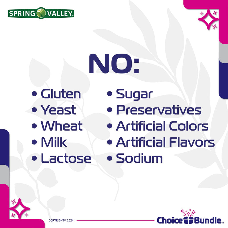 Spring Valley Vitamin A Softgels, 2400 mcg 2Pk Choice Bundle (500 Total) + Vitamin Vitality Guide and Pill Container (4 Items)! 250 Count (Pack of 2) - BeesActive Australia