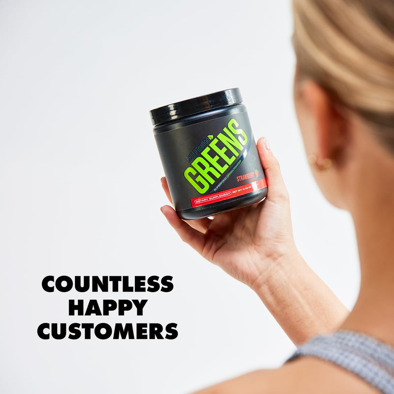 Sculpt Nation by V Shred Greens Strawberry - Premium Greens Powder & Superfood Blend with Collagen to Support Skin, Digestion, and Energy - 30-Day Supply - BeesActive Australia