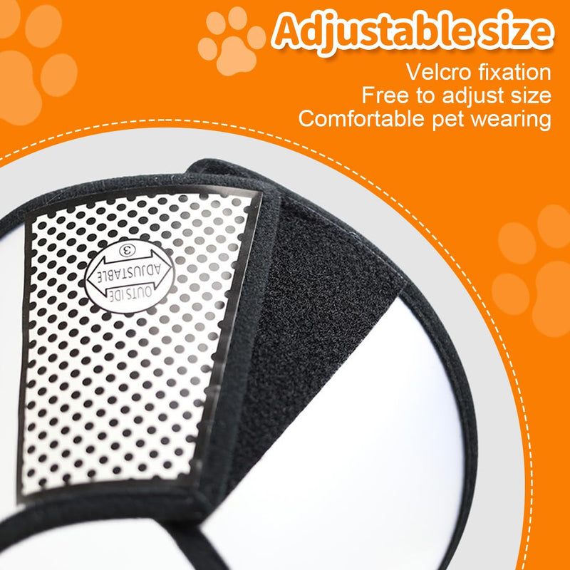 ZXUPOI 1 Neck Collar for Pets Pets Plastic Elizabethan Plastic Elizabethan Collar Soft Cat Protective Collar Lightweight Elizabethan Collar for Kittens Puppies XS (15-18CM) - BeesActive Australia