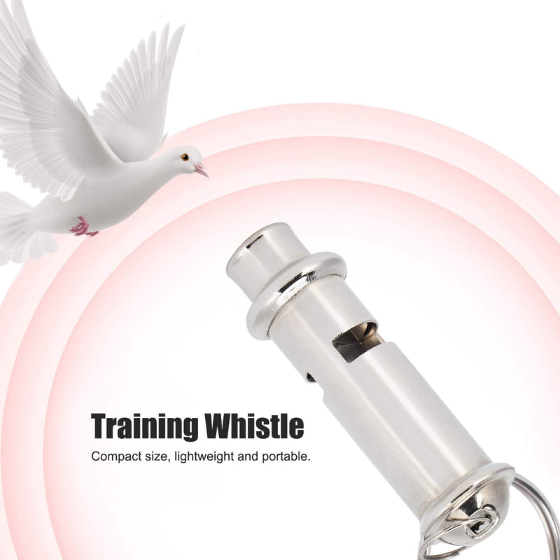 Pigeons Whistle, Silver Training Whistle, with Lanyard Mini Portable Anti‑ for Pigeons for Young Pigeons for Bird for Homing Pigeon - PawsPlanet Australia