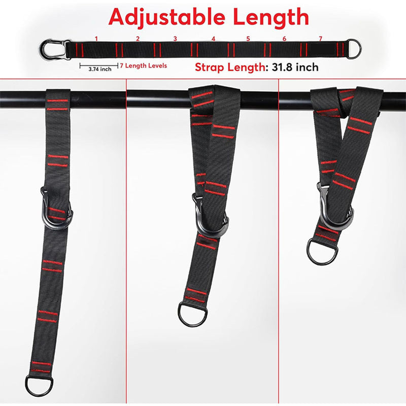 Pull Up Assistance Bands 260lbs – Heavy Resistance Bands for Pull Ups with Feet Rest, Height Adjustable Pull Up Bar Bands, Strength Training Workout Equipment Black
