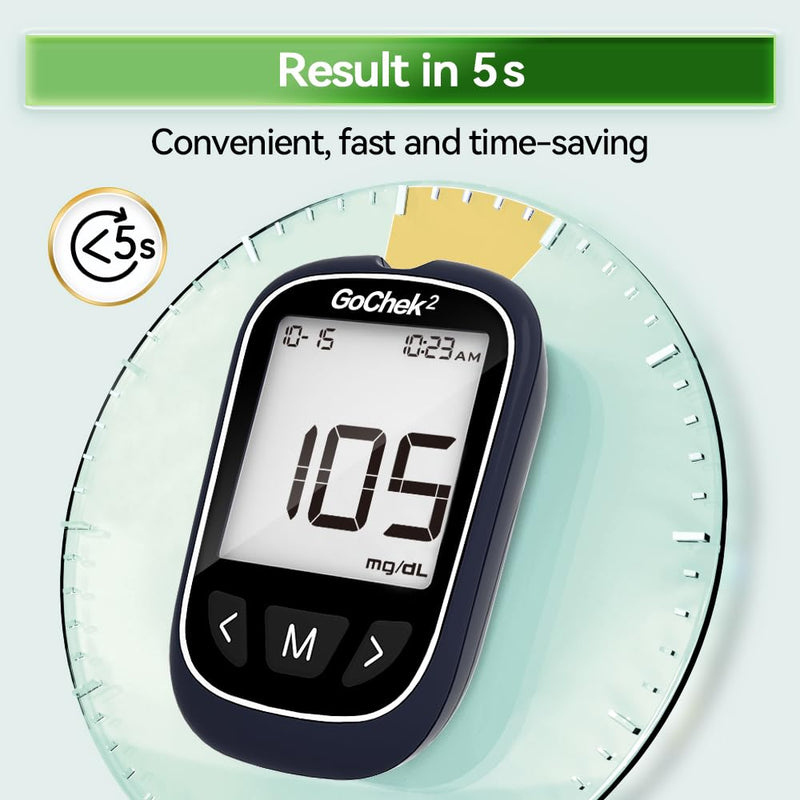 MicroTech Glucometer Kit 10 Strips & Lancets, No Coding, 500 Storage, Wider HCT for Family Standard 10Kit