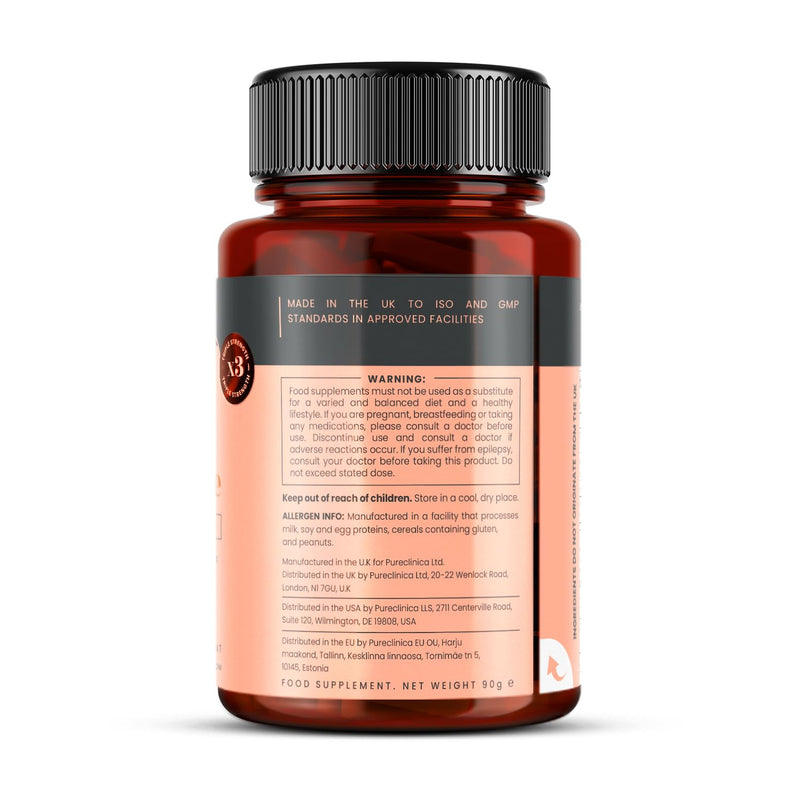 pureclinica Ultra Pure Superba Krill Oil 500mg x 120 Capsules - Sourced in The Unpolluted Waters of Antarctic Providing a Rich Supply of Astaxanthin, Omega 3 and Vitamin D 120 Count (Pack of 1)