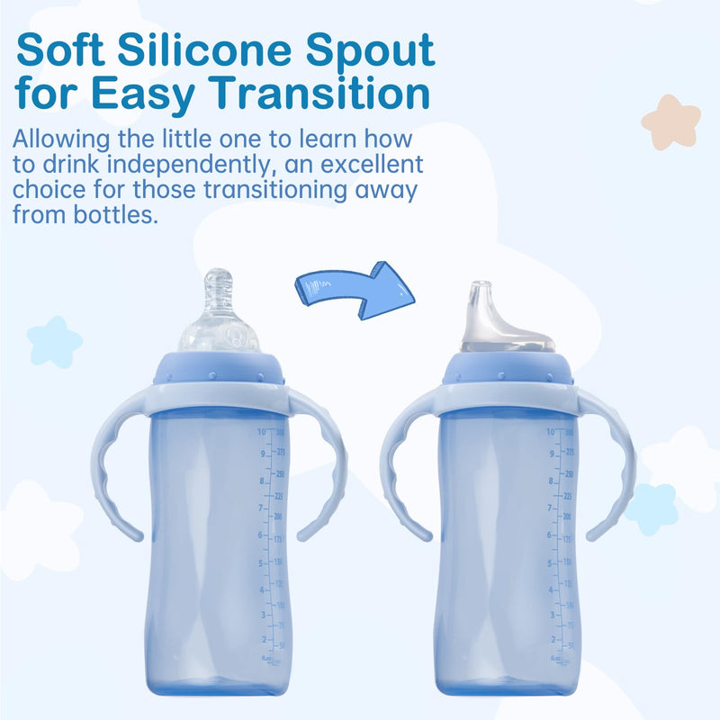 4Pack Replacement Silicone Spout Compatible with NUK, Soft Spout Replacement for NUK Active and Learner Cups, Easy Transition from Bottle to Cup, No Spill for Sippy Cup Nipples - BeesActive Australia