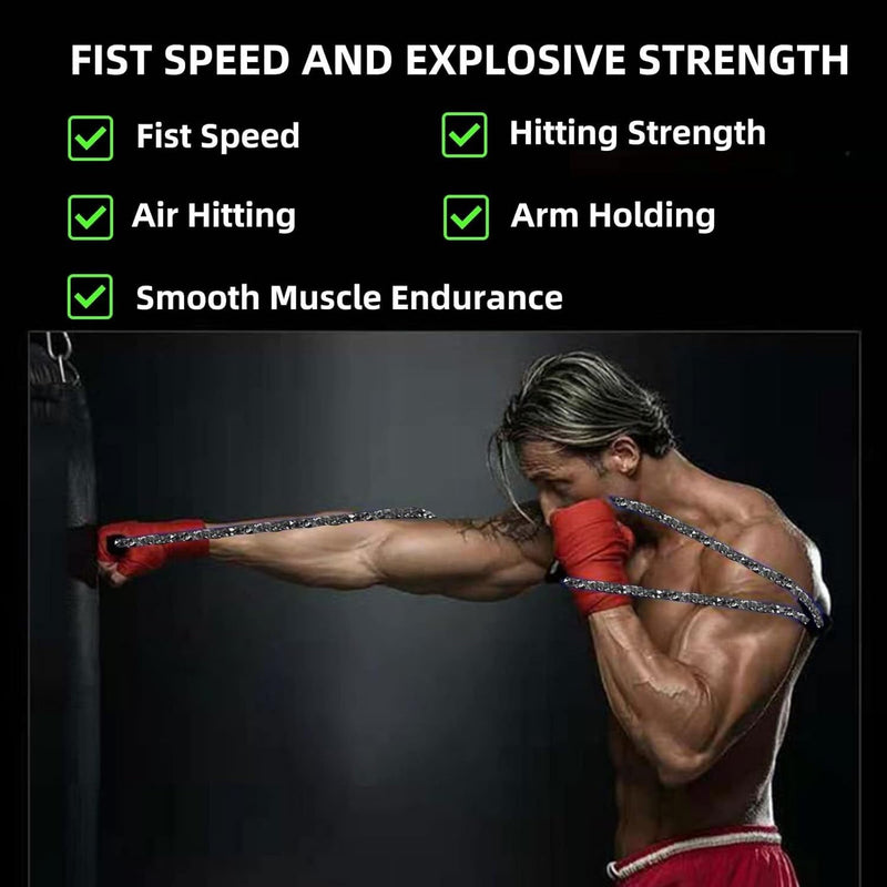 Boxing Training Equipment, Resistance Bands for Shadow Kicking Punching Exercise Accessories for Full Body Workout Home Gym Men and Women 30Ib - BeesActive Australia