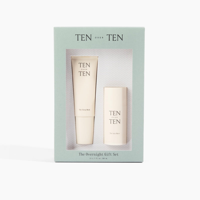 tenoverten - The Overnight Gift Set | The Sleep Mask (1.7 fl oz | 50 ml) and The Sole Mate (1.7 oz | 50 ml) | Moisturizing, Hydrating | Clean, Non-Toxic Hand and Foot Care - BeesActive Australia