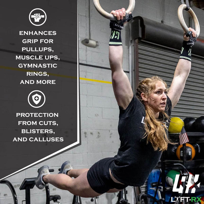 Carbon Fiber Hand Grips for Weightlifting, Cross Training, Pullup, Muscle Ups - No Hole Fingerless Grip, Gymnastics Fit, Men/Women Lift Gloves, Protects Palms & Enhances Grip Black Small - BeesActive Australia