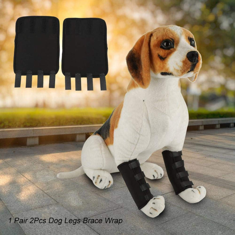 1 Pair of Dog Front Legs Brace Wounds Joint Pet Surgical Injury Bandage Wrap (L)