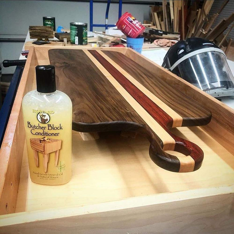 Howard Butcher Block Conditioner and Cutting Board Oil 12 oz, Food Grade Conditioner and Oil, Great for Heave Use Cutting Boards and Utensils, Re hydrate your Cutting Blocks - BeesActive Australia