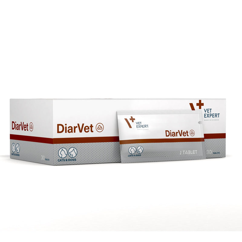 Vet Expert DiarVet, 6 Capsules, Digestive Supplement for Diarrhoea Relief in Cats & Dogs (General Size) General Size