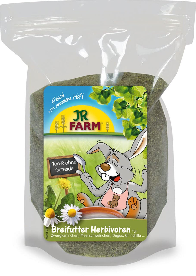 JR FARM puree feed for herbivores | Double pack | 2 x 200g | Supplementary feed for dwarf rabbits, guinea pigs, chinchillas and degus | For dental problems and illness - BeesActive Australia