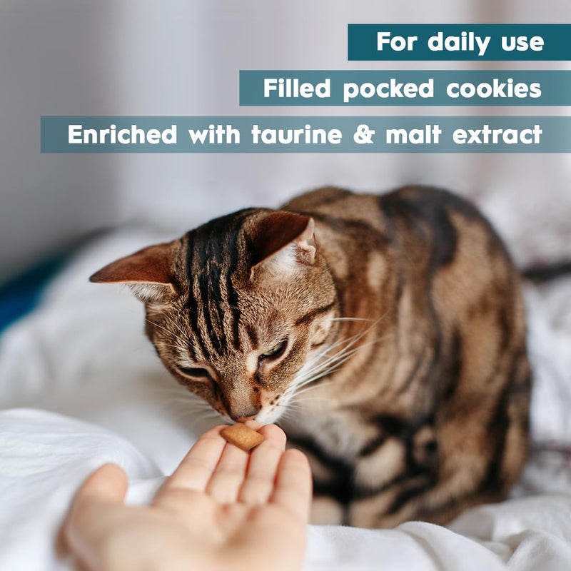 AmeizPet Anti Hairball Treats, Hairball Remedy For Cats, Cat Biscuits Hairballs Treatment - Crunchy Hairballs Cat Biscuits 65 g (2.3 oz) 65 g (Pack of 1)