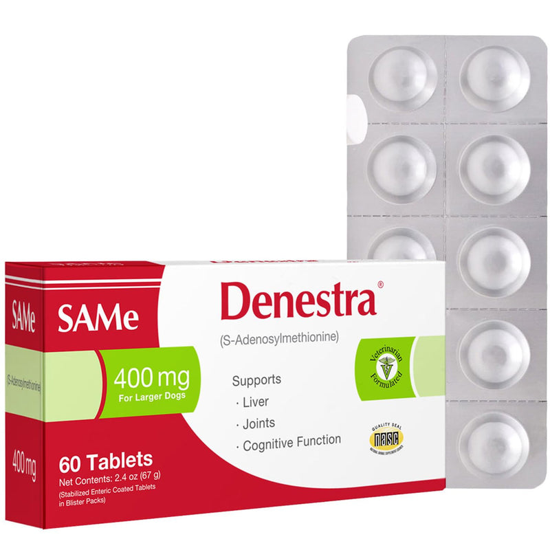 Same for Dogs - S-Adenosyl-L-Methionine - Liver, Joint and Cognitive Support for Large Dogs - Vet Approved - 400 mg - 60 Tablets - PawsPlanet Australia