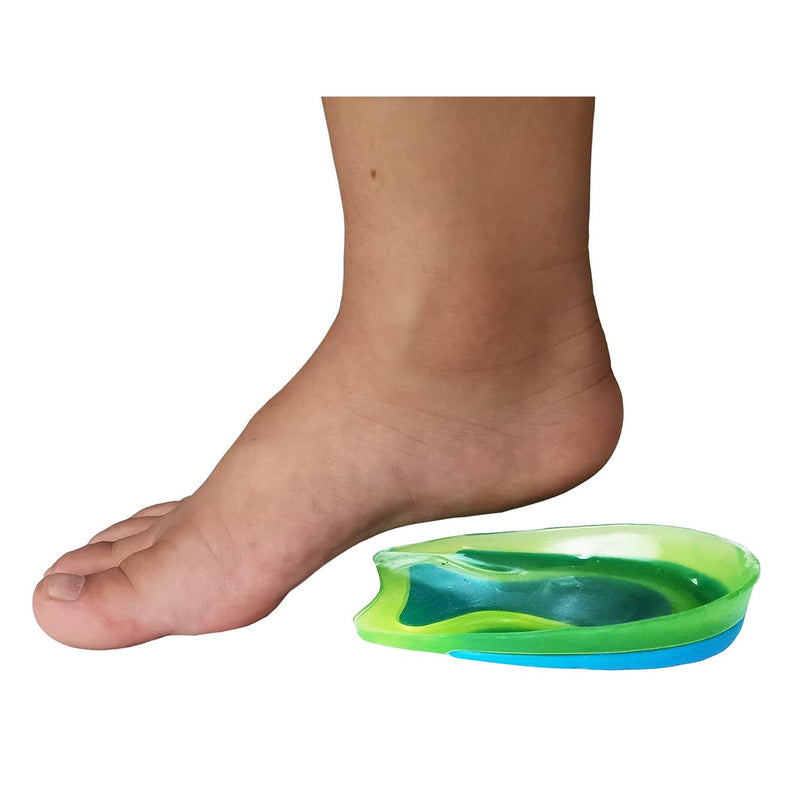 Kids Heel Cups for Heel Pain Sport Shock Absorbing Lightweight Gel Heel Inserts for Kid's with Sensitive Heels, Heel Spurs, Plantar Fasciitis, or Ankle Pain (2 Pairs Kid's Size 3-7 / Women 4-8) 2 Pairs Kid's Size 3-7 / women 4-8