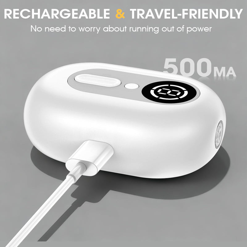 4-in-1 Electric Nail Clipper for Seniors & Baby - USB Rechargeable Trimmer with 2 Speeds, Magnetic Cover & Scrap Collector, Safe Fingernail & Toenail Clipper for Kids Adults
